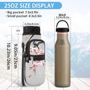 25/32/40/64oz Water Bottle Bag Holder Carrier-Insulated Crossbody Sling Case Sleeve with Strap & Pockets for Men Women Gym Cycling Travel Walking Hiking Camping by TinyTreasures Baby Boutique
