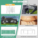 COBIZI 13x26 Pop Up Tent Heavy Duty Canopy with Removable Sidewalls Party Tent Outdoor Wedding Large Event Tent with Roller Bag for Garden Lawn Waterproof UPF 50+ Easy Up, Black (Framework Upgraded) by GreenHaven Gardens