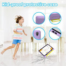 Kids Tablet｜Upgraded Android 14 Tablet 10 inch for Kids with Protective Case｜Octa-Core｜64GB｜1TB TF Card Expandable｜Dual Camera｜Parental Control｜Great Gift for Toddler(Purple) by TinyTreasures Baby Boutique