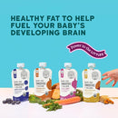 Serenity Kids 6+ Months Dairy-Free Smoothie Baby Food - USDA Organic Grass-Fed Collagen Protein - 3.5 Oz BPA-Free Pouches - Variety Pack (8 Count) - Baby Smoothie Pouch Set by TinyTreasures Baby Boutique