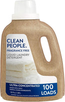 The Clean People Liquid Laundry Detergent - Recyclable Packaging, Stain Fighting - Ultra Concentrated, Laundry Soap - Fragrance Free, 50 fl oz by TinyTreasures Baby Boutique