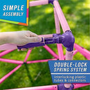 Eezy Peezy Monkey Bars Climbing Tower - Active Outdoor Fun for Kids Ages 3 to 8 Years Old, Pink by TinyTreasures Baby Boutique
