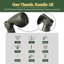 Vego Garden Hose Reel Retractable Hi-Flow x 100ft Wall Mounted Hose Reel Automatic Rewind, Any Length Lock with 9 Patterns Sprayer Nozzle, Quick Connector and Adjustable shot Nozzle-Seaweed Green by GreenHaven Gardens