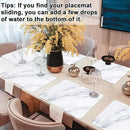 Marble Plastic Placemats Set of 6 Marbles Table Mats Marble Theme Place Mats Wipe Clean Washable Recyclable Table Placemats for Indoor Outdoor Heat Resistant Kitchen Dining by CozyNest Decor