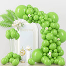 130pcs Lime Green Balloons Different Sizes 18" 12" 10" 5" Light Green Balloons for Birthday Dinosaur Baby Shower St. Patrick's Day Summer Jungle Forest Safari Party Decorations by CozyNest Decor