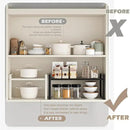 3 Pack Expandable Cabinet Shelf Organizer Kitchen Shelf Riser Stackable Pantry Shelves Kitchen Organizers and Storage Metal Spice Rack Countertop Organizer Cupboard Adjustable Shelfs Desk Rack Shelf by CozyNest Decor