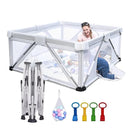 Baby Playpen Foldable, Heyo.Ja Large Play Yard, Playpen for Babies and Toddlers, Play Pens for Babies and Toddlers with Gate, Indoor & Outdoor Portable Play Pen (71"×59") by TinyTreasures Baby Boutique