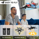 4DRC V31 RC Plane with Camera, Foam Remote Control Drones with Camera for Kids Adults 8-12 12-16, Remote Control Airplane Fighter Jet with Light, 360° Flip Fighter Jet Toy by TinyTreasures Baby Boutique