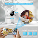 1080P Pan/Tilt Security Camera for Baby Monitor, 2.4G WiFi Pet Camera with Motion Detection, Night Vision, 2-Way Talk, RGB Night Lights, Lullabies, TF/Cloud Storage, Works with Alexa & Google Home by TinyTreasures Baby Boutique