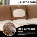PrinceDeco Sectional Couch Covers Velvet Cushion Covers for Sectional Couch Cushion Covers for Sectional Sofa Separate Sectional Sofa Slipcovers Washable(1 Chaise Back+ 2 Sofa Back,Navy) by CozyNest Decor