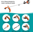 52cc Gas Weed Wacke, 6 in 1 Weed Eater 2-Stroke Gas String Trimmer Brush Cutter Gas Grass Trimmer Lawn Mower Grass Cutter by GreenHaven Gardens