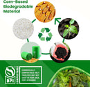 13 Gallon Compostable Trash Bags,50 Count, Heavy Duty Tall Kitchen Food Scrap Waste Bag,Certified BPI and ASTM D6400 Standard by GreenHaven Gardens