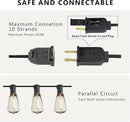 DAMAING Outdoor String Lights 150 FT Patio Lights String with 75 Dimmable ST38 Plastic LED Bulbs,Vintage Shatterproof Edison String Lights Waterproof for Bistro Balcony Backyard and Gazobos. by GreenHaven Gardens