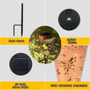 DIBIEECN 4 Pack Butterfly Solar Garden Pathway Lights Outdoor,Metal Garden Decorations Outdoor Lights with Patterns and Warm Light,Waterproof Landscape Lighting for Path Patio Backyard Yard by GreenHaven Gardens