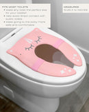 Hippypotamus Travel Potty Seat for Toddler - Folding Potty Training Seat - Portable Toilet Seat Cover for Baby & Kids (PINK Unicorn) by TinyTreasures Baby Boutique