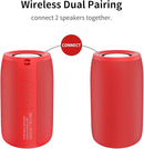 Bluetooth Speaker,MusiBaby Wireless,Outdoor, Waterproof,Portable Speaker,Dual Pairing, Bluetooth 5.0,Loud Stereo,Booming Bass,24H Playtime for Home&Party,Gifts(Pure Red) by TinyTreasures Baby Boutique