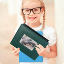 RECUTMS Photo Album 4x6 200 Photos Premium Leather Cover with Front Window for Wedding Family Baby Vacation (Dark Green) by TinyTreasures Baby Boutique
