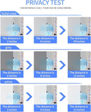 Frosted Glass Window Privacy Film Decorative, Bathroom Privacy Film for Glass Windows Cover, Static Cling, Removable, Reusable, Anti-UV, Anti-Glare, Heat Blocking,Gray,17.5X196.9Inch