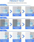 Frosted Glass Window Privacy Film Decorative, Bathroom Privacy Film for Glass Windows Cover, Static Cling, Removable, Reusable, Anti-UV, Anti-Glare, Heat Blocking,Gray,23.6X196.9Inch by CozyNest Decor