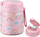 17oz Soup Thermo for Hot Food Kids,Insulated Food Jar with Spoon,Thermo Hot Food Lunch Container,Wide Mouth Leakproof Stainless Steel Lunch Box for School-Rainbow by TinyTreasures Baby Boutique