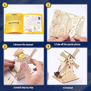 Yutin 5 Individual STEM Science Kits for Kids, Wood Arts and Craft Kits, STEM Toys for Boys Girls Age 8-12 5-7 8 10 12 13 14 Gift Idea, 3D Puzzles Building Engineering Model Set by TinyTreasures Baby Boutique