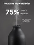 InnoGear Essential Oil Diffuser, 150ml Ceramic Stone Diffuser Handcrafted Aromatherapy Diffusers Ultrasonic Cool Mist Humidifier Vaporizor with 2 Mist Modes Waterless Auto Off for Room Office, Black by TinyTreasures Baby Boutique