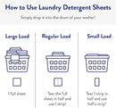 The Clean People Laundry Detergent Sheets - Laundry Soap - Ultra Concentrated, Recyclable Packaging, Stain Fighting - Peppermint, 192 Pack by CozyNest Decor