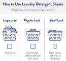 The Clean People Lavender Laundry Detergent Sheets - Laundry Soap - Ultra Concentrated, Recyclable Packaging, Stain Fighting - Lavender, 96 Pack by CozyNest Decor