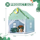 Wilwolfer Kid Tent with Mat, Star Lights - Kids Play Tents for Toddlers Kids Tents Indoor Playhouse - Princess Tent for Girls Toy House Gift (Green with Mesh) by TinyTreasures Baby Boutique
