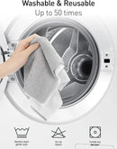 Fantasticlean Microfiber Cleaning Cloth Roll -40 Pack, Tear Away Microfiber Towels, 12" x 12", Reusable, Washable, Scratch Free, Ultra Absorbent Dish Rags for Car, Home, Garage or Shop (Grey) by CozyNest Decor