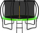JUMPZYLLA Trampoline Outdoor 8FT 10FT 12FT 14FT 15FT 16FT with Enclosure and Ladder, ASTM Approved Recreational Trampoline for Kids and Adults, Anti-Rust Coated Frame by TinyTreasures Baby Boutique
