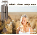 Wind-Chimes-Outdoor-Deep-Tone, Large Soothing Melodic Tones Windchimes, Wind Chimes for Outside, Memorial Wind Chime Best Gift for Mom Women Grandma Neighbors(32" Brown Coated Aluminum) by CozyNest Decor