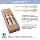 ROARex Vegan Eco Friendly All Natural Kids Toothbrush Made from Plants – Sweet Baby Giraffe | 100% Biodegradable and Compostable | 1% for The Planet Product by CozyNest Decor