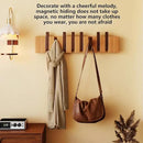 Wall Mounted Piano Key Hanger | Flip Style Hook | Entrance Wall Art Hook, Made of Oak Wood (3 Times Painted, 4 Times Polished) (Walnut-Beech, 10Hooks) by CozyNest Decor