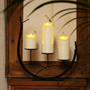 Homemory Flameless Candles with Timer and Remote Control, Battery Operated LED Candles, Realistic Fake Plastic Candles for Wedding, Festival, Home Decor, Waterproof Outdoor, D3”H4”6”8” by CozyNest Decor