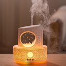 Raindrop Humidifiers for Bedroom,300ML Ultrasonic Small Humidifier, Aromatherapy Essential Oil Vaporizer, Essential Oil Diffuser with Atmosphere Light,Suitable for Bedroom, Hotel,Gym,Yoga Room by TinyTreasures Baby Boutique