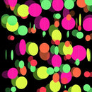 108feet Paper UV Round Dot Neon Garland Blacklight Reactive Glow in The Dark Party Supplies Streamers Glow Fluorescent Hanging Circle Dots Banners for Wedding Birthday Neon Party Decorations by TinyTreasures Baby Boutique