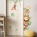 Tanlaby Jungle Animals Wall Stickers Cartoon Safari Animal Wall Decals Fox Bear Lion Monkey Tropical Leaves Art Decor for Baby Nursery Kids Playroom Bedroom by TinyTreasures Baby Boutique