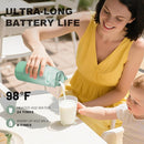 Portable Bottle Warmer for Travel - Portable Milk Warmer for Baby - Fast Heating Fast Heating Breast Milk & Formula Warmer 17oz Capacity, Adjustable Temp Long Battery Life for Outdoor Airplane and Car by TinyTreasures Baby Boutique