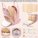 Diaper Bag Backpack for Women with Changing Pad, Baby Bag with Insulated Pockets Multifunctional Diaper Bags For Baby Girl Boy Waterproof Baby Bags For Boys Girls Maternity Bag Baby Pink by TinyTreasures Baby Boutique
