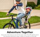 Schwinn Deluxe or Ovation Child Bike Carrier, Seats one Kid Ages 1+, Frame Mount, Adjustable Safety Harness, Quick Release Design, Comfortable Padding, Rear-Mounted Child Bike Seat for Toddler by TinyTreasures Baby Boutique