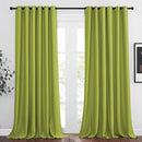 NICETOWN Light Reducing Grommet Curtains - Triple Woven Textured Soft Curtain Panels for Living Room Window Treatment Drapes for Sliding Door (W80 x L108, Fresh Green, 2 Pieces) by TinyTreasures Baby Boutique