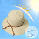 Beach Sun Straw Hats for Women, Summer Sun Protection Foldable Packable Wide Brim Hat by GreenHaven Gardens