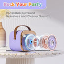 FLUESTON Mini Karaoke Machine for Kids Adults, Portable Bluetooth Speaker with Wireless Microphone, Birthday Kids Gifts Toys for Girls Ages 3, 4, 5, 6, 7, 8, 9,10,11,12+ Years Old by TinyTreasures Baby Boutique