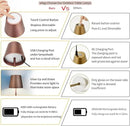 Maksone 2 Pack LED Cordless Table Lamp, 6600mWh Rechargeable Battery Desk Lamp, 3000K Stepless Dimming Night Light, IP54 Waterproof Metal Outdoor Portable Lamp for Camping, Restaurant(Brown) by CozyNest Decor