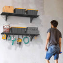 2-Pack 1x4ft Heavy Duty Garage Shelving, 1' x 4' Garage Wall Shelving Wall Mounted (2pack-1x4ft) by GreenHaven Gardens