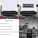 Biuteawal - Black and White Brooklyn Bridge Canvas Wall Art New York City Picture Print Manhattan Night Skyline Painting on Canvas Modern Home Office Wall Decoration Ready to Hang by CozyNest Decor