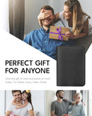 ALLIVE Passport Holder for Travel, Genuine Leather Passport Holder Women Men,Passport Cover Wallet,Travel Must Haves Airport Essentials Travel Gifts Black by TinyTreasures Baby Boutique