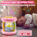 Baby Musical Light Up Toys 0-6 Months Tummy Time Ocean Projector Rotating Infant 0-3 4 5 6 7 8 9 Months Baby Aquarium Crawling Pink Toys Babies 6-12 Month Girls 1 2 Year Old Birthday Newborn Gifts by TinyTreasures Baby Boutique