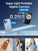 Digital Camera,Autofocus 4K Vlogging Camera for Photography with 32GB Card,48MP Portable Compact Point and Shoot Digital Camera for Teens Adult Beginner with 16X Zoom,Anti-Shake,2 Batteries(Black) by TinyTreasures Baby Boutique